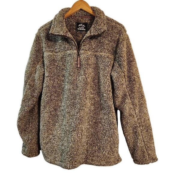 Alpine Sherpa 1/4 zip pullover men's medium putty - Picture 1 of 8